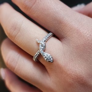 Swarovski Leslie Snake Ring sz8